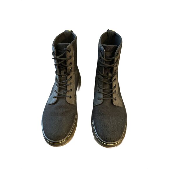 Dr. Martens Combs Canvas Black Lace Up Combat Utility Boot 11 main image 5